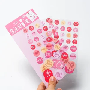 Custom Printing Journal Stickers Decorative Stickers Decal Stickers Waterproof Eco Friendly Vinyl For Scrapbook Retail