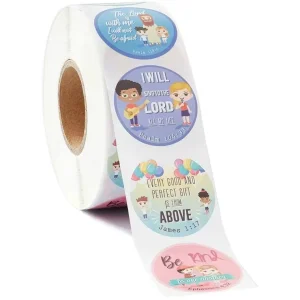 Custom Printing Label Adhesive Sticker Roll Kraft Paper
