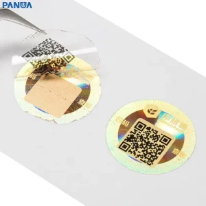 Custom Printing Label Sticker QR Code Security QR Code Serial Number Hologram Sticker Paper Sheet Vinyl Holographic Sticker