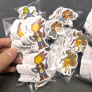 Custom Printing Labels Die Cut White Vinyl Stickers Waterproof Self Adhesive PVC Logo Vsco Clean Kiss Cut Stickers Sheets