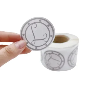 Custom Printing Logo Circle Packaging Label Stickers Paper Waterproof Round Sealing Label Sticker Roll