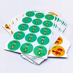 Custom Printing Logo Label PVC Die Cutting Sticker Outdoors Sheet Self Adhesive Waterproof Vinyl Die Cut Sticker