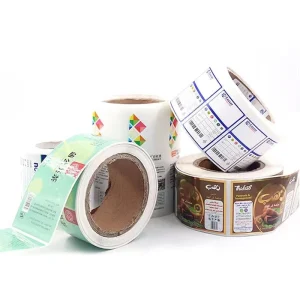 Custom Printing Logo Labels Eco Friendly Waterproof Vinyl Roll Self Adhesive Stickers