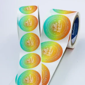 Custom Printing Logo Vinyl Irregular Stickers Roll Product Label Adhesive Waterproof Oil Proof Durable Beverage Label