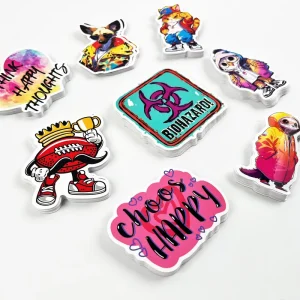 Custom Printing Personalized Adhesive Vinyl Stickers Individual Die Cut Label for Promotion
