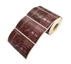 Custom Printing Personalized Logo Personal Sticker Waterproof Vinyl Adhesive Cosmetic Label Sticker Roll