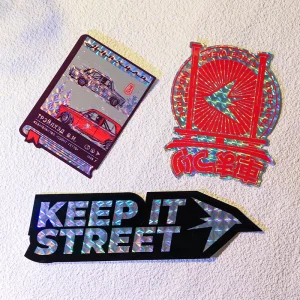 Custom Printing Rainbow Vinyl Sticker Paper for Laser Decorative Car Sticker Holographic Printable Vinyl Waterproof Stickers