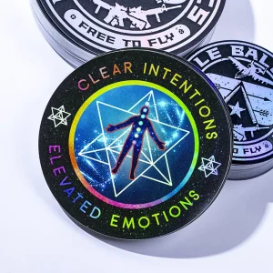 Custom Printing Self adhesive Vinyl Holographic Sticker Label Waterproof Die Cut Personalized Hologram Logo Sticker