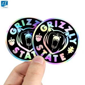 Custom Printing Stickers Silver Thick Vinyl Die Cut Sticker Die Cut Stickers Vinyl