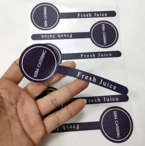Custom Printing Strong Adhesive Letter Seal Vinyl Logo Sticker Sheet Waterproof