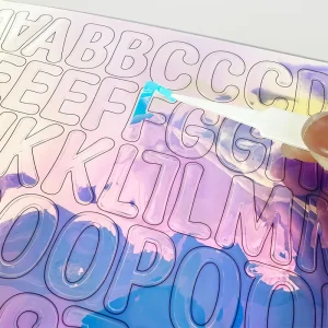Custom Printing Vinyl Holographic Die Cut Sticker Sheets Kiss Cut Sticker Sheets Kawaii Cartoon Sticker Sheets