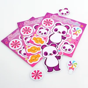 Custom Printing Vinyl Individual Stickers Waterproof Label Kiss Cut Sticker Sheet Adhesive Custom Sticker Sheets