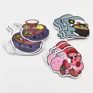 Custom Printing Waterproof Die Cut Adhesive PVC Vinyl Decorative Cartoon Stickers