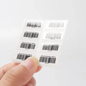 Custom Printing Waterproof Fruit Barcode Stickers Labels Barcode Labels Security Code Bar Sticker Anti