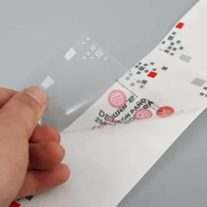 Custom Printing Waterproof Stickers Logo Clear Hot Stamping Sticker Roll Transparent Gold Foil Label Sticker