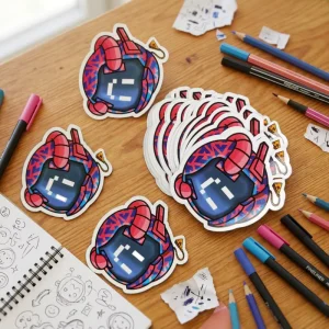 Custom Printing Waterproof Vinyl Cartoon Stickers Custom Company Logo Label Adhesive Die Cut PVC UV Resistant Sticker