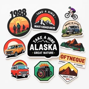 Custom Printing Waterproof Vinyl Logo Stickers Label Permanent Strong Adhesive Brand Personalized Die Cut Bumper Stickers