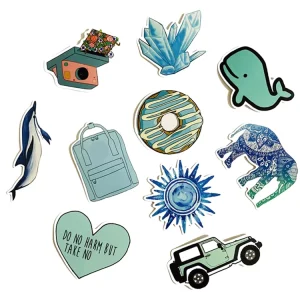 Custom Printing Waterproof Vinyl Stickers Die Cut Label Logo Stickers Adhesive PVC Cartoon Sticker