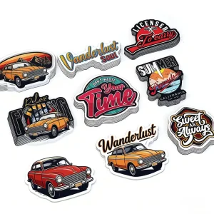 Custom Printing Waterproof Vinyl Stickers Die Cut Label Logo Stickers Adhesive PVC Label Sticker