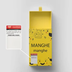 Custom Private Brand Name Printing Logo Adhesive Labels Stickers Attention Warning Label Caution Adhesive Packaging Label Rolls