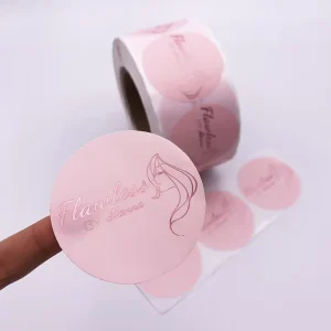 Custom Private Design Self-Adhesive Vinyl Waterproof PET Sticker Roll Paper UV Printed Logo Label Stickers