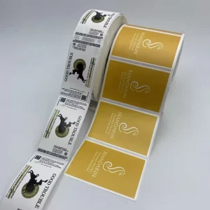 Custom Private Packaging Label Product Sticker Printing Adhesive Brand Logo Round Label Rolls Waterproof Adhesive Paper Beverage