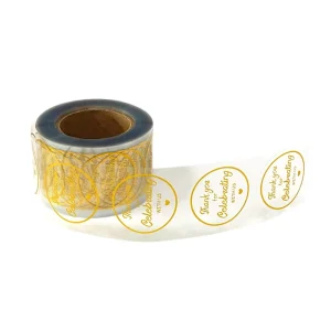 Custom Private Packaging Label Product Sticker Printing Adhesive Brand Logo Round Label Rolls Waterproof Vinyl Sticker