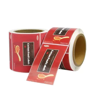 Custom Private Packaging Label Product Sticker Printing Adhesive Brand Logo Round Label Rolls Waterproof Vinyl Sticker
