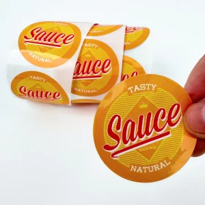 Custom Private Packaging Label Product Sticker Printing Adhesive Brand Logo Round Label Rolls Waterproof Vinyl Sticker OEM ODM