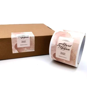 Custom Private Packaging Label Sticker Printing Adhesive Waterproof Vinyl Multi Shaped Rolls for Cosmetic Industry