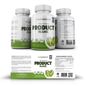 Custom Product Label Supplement Private Self adhesive Sticker Printed Labels for Health Care Plastic Bottles