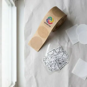 Custom Product Labels Waterproof Vinyl Stickers Minimalist Clear Logo for Packaging Bottle Jar Skincare Small Business Brand