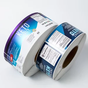 Custom Product Packaging Stickers Matt Finish Soft Touch Printing Supplement Label for Plastic Bottle