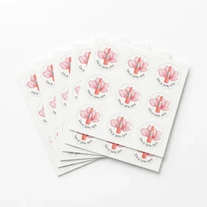 Custom Promotional Kiss Cut Stickers Low MOQ Logo Label for Business Advertising Branding