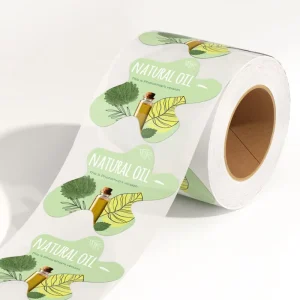 Custom Promotional Products Sticker Printing and Durable Waterproof and Oil Adhesive Label Brand Logo Essential Oils