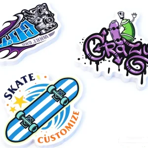 Custom Promotional Waterproof Glossy Vinyl Adhesive Stickers with Die Cut Cartoon Labels for Craft Projects