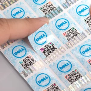 Custom QR Code Holographic Security Label of High-Tech Packaging Labels 3D Hologram Sticker Security Sticker