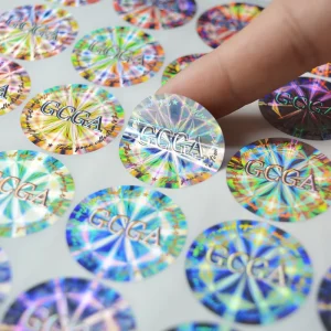 Custom QR Code Security Holographic Sticker for Business Cards Offset Paper Corrugated Board Packaging Labels