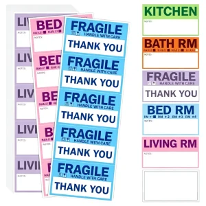 Custom Rectangular Adhesive Labels with Custom Material and Printing Process