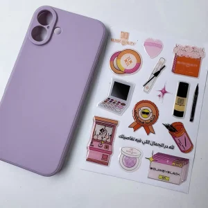 Custom Resin Craft Art Stickers Mobile Phone Back Cover Stickers A6 Die Cut Epoxy Dome Gel Decorative Stickers Sheet