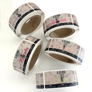 Custom Roll Adhesive Vinyl Stickers Shiny Color