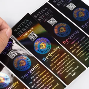 Custom Roll CMYK Color Printing Waterproof PVC Material Adhesive Glossy Medical Healthcare Supplement Bottle Stickers