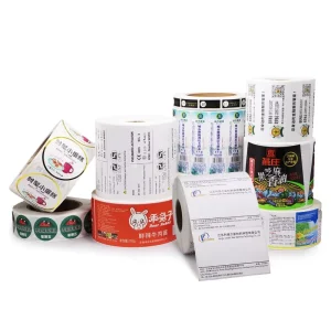 Custom Roll Sticker Logo Advertising Sticker Dumb Silver Vinyl Transparent Waterproof Roll Sticker Customization