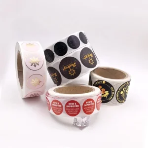 Custom Roll Waterproof Sticker Printing Self Adhesive Vinyl Stickers for Packaging