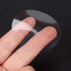 Custom Round Electrostatic Sticker Clear Transparent Reusable Static Cling Decal for Car Windows Glass