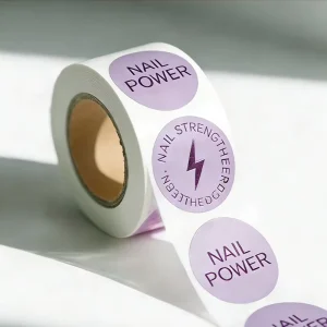 Custom Round Label Rolls for Essential Oil Bottles Adhesive Logo Sticker Printing
