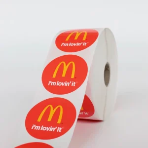 Custom Round Label Vinyl Logo Sticker Adhesive Product Design Labels
