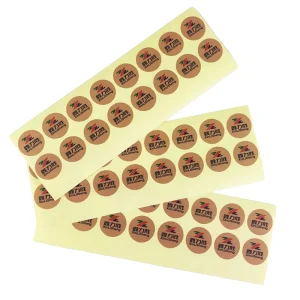 Custom Round Logo Waterproof Vinyl Self adhesive Label XLS Brand