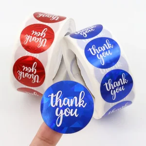 Custom Round Other Material Adhesive Waterproof Sticker Labels Rolls CMYK Offset Printed for Packaging