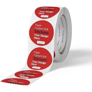 Custom Round PVC Adhesive Label Stickers With Die Cutting Printing Waterproof Glossy Packaging Stickers